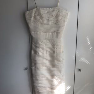 Ivory Strapless Dress.